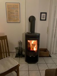 der brennende Kamin